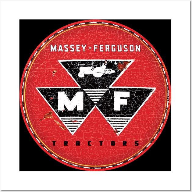 Massey Ferguson Tractor Wall Art by Midcenturydave